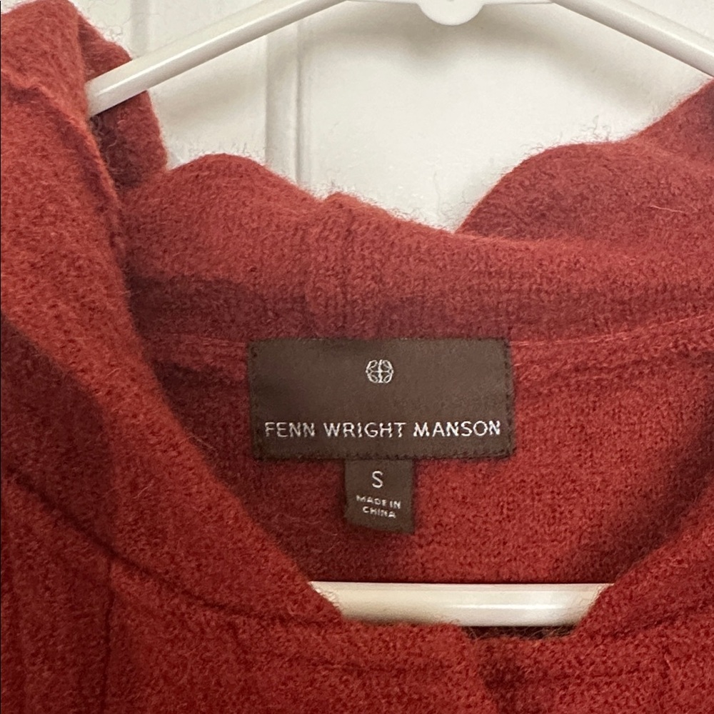 Fenn Wright Manson Rust Wool Coat, Small, Rustic … - image 2